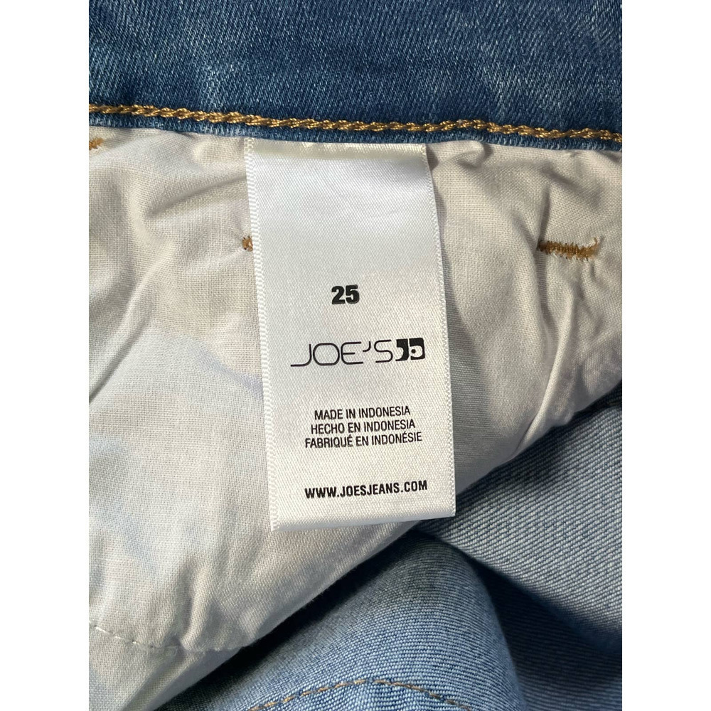Joe's Jeans Mid Rise Boyfriend wide leg Crop w/ Raw Hem- Size 25-NWT- MSRP $189 - Picture 7 of 9
